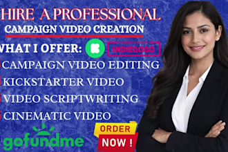 create a high converting crowdfunding video for kickstarter or indiegogo