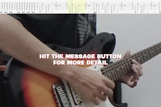 transcribe music into guitar tab for you
