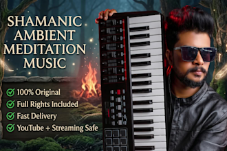 create shamanic ambient meditation music with full rights