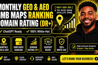 do website monthly GEO aeo gmb ranking and SEO services
