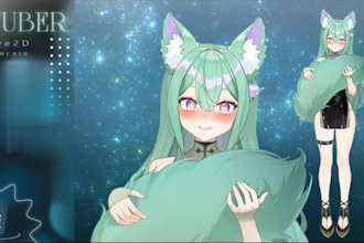 design and rig live 2d vtuber model 2dvtuber model vtuber commission 2d anime