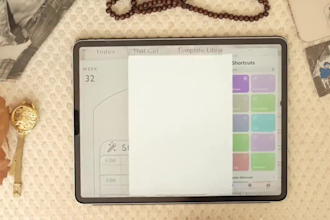 create self help digital planner notebook fillable pdf adhd planner checklist