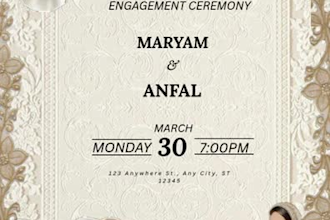 create modern invitation card