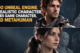 do unreal engine realistic character, ue5 game character, 3d metahuman