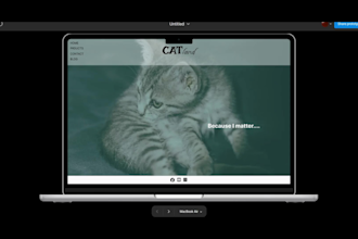 create a web site design in figma