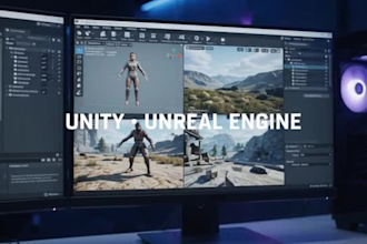 provide video game development consultation review, unity and unreal pro engine
