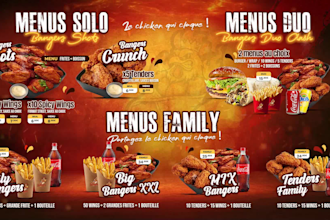 design digital tv menu board screen for restaurant
