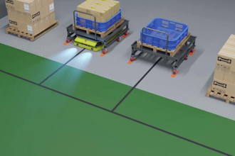 create 3d warehouse animation amr robotic factory automation logistics videos