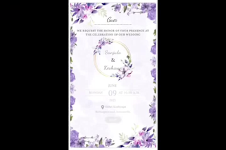 create a wedding invitation card website with rsvp