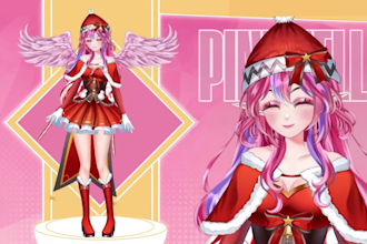 design a custom anime vtuber model for your streaming debut