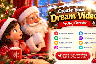 christmas video animation merry christmas ai animation christmas greetings card