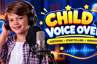 record voice acting child voice over kid voice anime voice narration