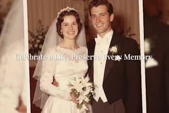create a memorial slideshow and tribute video