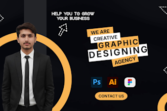 design professional logo, poster, flyer, banner and all graphic designs