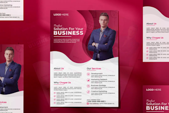 design modern flyer, poster and business advertisement design