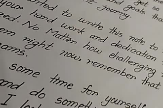 do fast typing job and retype handwritten notes into word