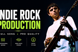 produce your custom indie rock song professionally