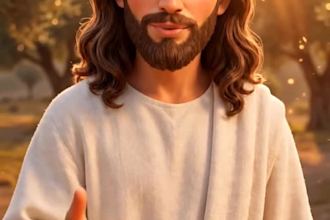 create a 3d pixar style jesus video with your custom encouraging message