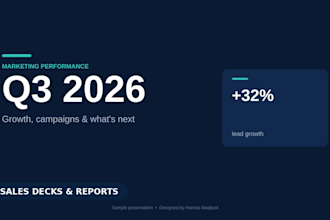 design a professional keynote, sales deck or investor pitch deck presentation