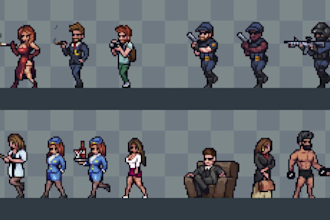 create pixel art animation 2d character sprite sheet game art asset pixel artist