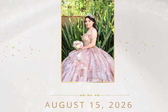 create luxury quinceanera invitation video