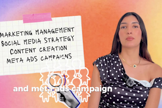 seré tu gerente de marketing y creador de contenido