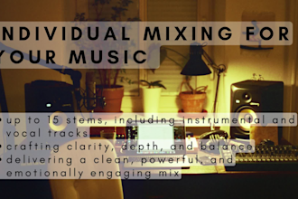 use my expertise as a musicologist and producer to mix your song individually