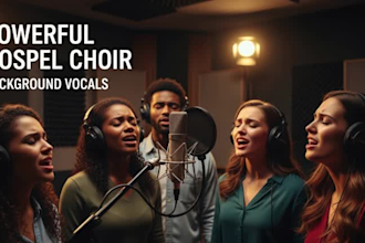 record choir background vocals and harmony for your song