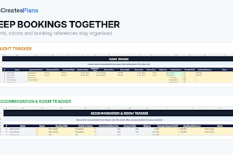 create a custom microsoft excel spreadsheet, tracker or planning dashboard