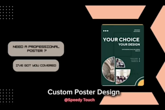 design professional social media posters, flyers, and premium web UI layouts