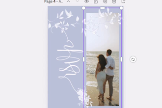 create poetic visual designs for wedding, branding, and events