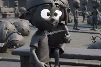 do ai video realistic, pixar style, storytelling, cartoon for kids, book trailer