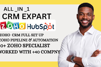 setup zoho CRM automation zoho inventory zoho flow integrations for business