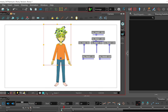 rig your 2d character very smoothly in toon boom harmony