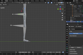 create a fully rigged and uv mapped low poly character