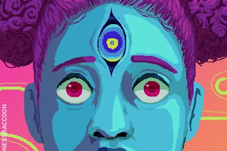 draw a unique psychedelic trippy illustration for you