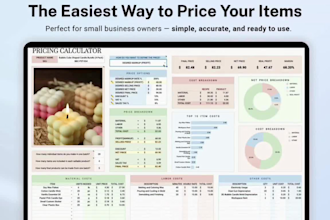 do excel small business product pricing calculator, product profit spreadsheet