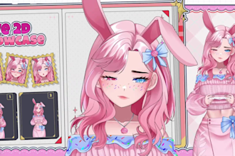 create a complete vtuber debut package for streaming, anime vtuber lore videos