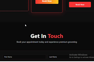 design a modern barber and hair salon website that converts