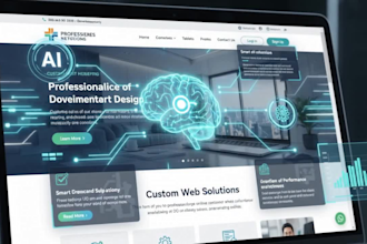 build, design or redesign custom websites and dashboards