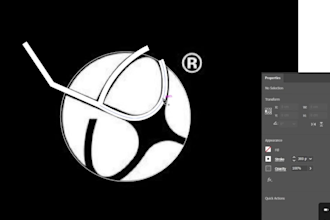 manually vectorize and redesign your logo