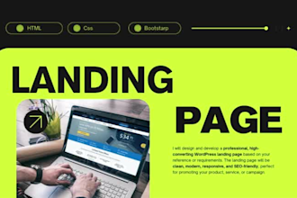create a landing page for business, startup, company, agency