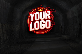 create this halloween video with your logo and text