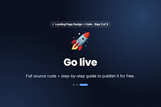 design and develop a responsive landing page