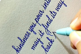 any type of writing using any fonts
