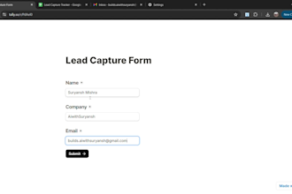 build a lead capture automation with instant auto reply for your business