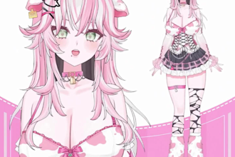 design and rig live 2d vtuber model in anime style for streaming