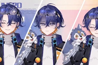 design and rig live2d vtuber model anime live2d model rigging 3d vtuber model