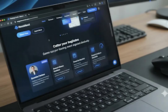 develop a custom website with machine learning automation