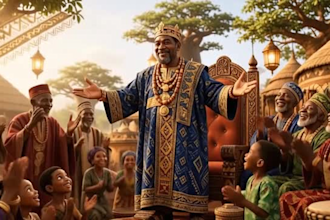 create african folktale ai animation, 3d storytelling videos